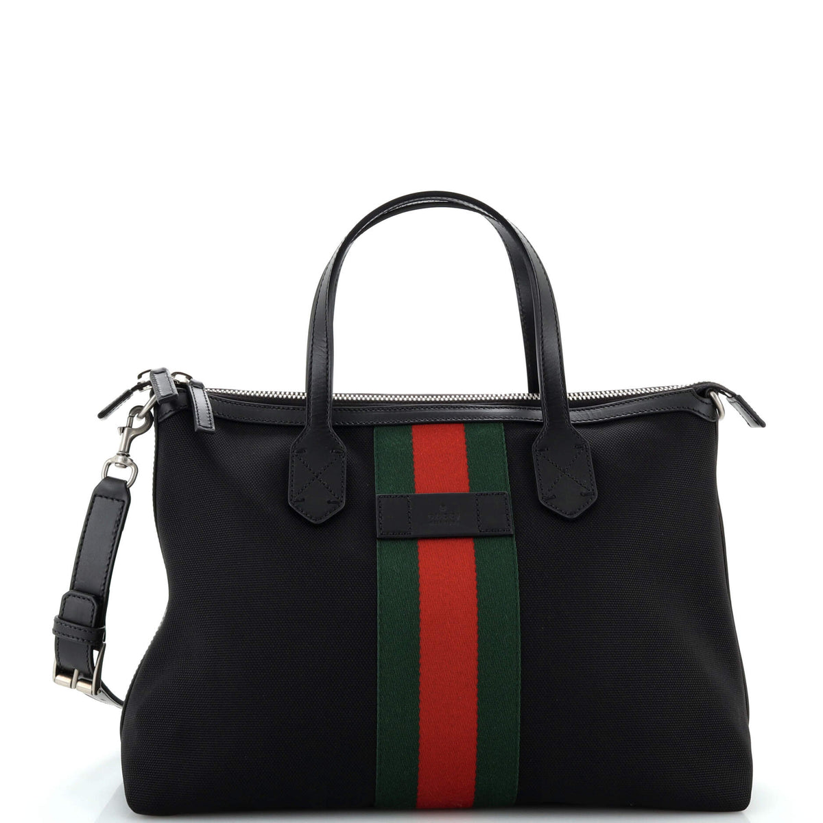 Gucci GUCCI Web Duffle Bag Techno Canvas Medium