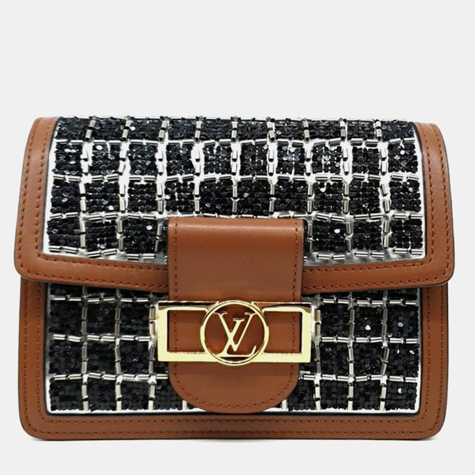 Louis Vuitton Braune Dauphine-Minitasche aus Leder