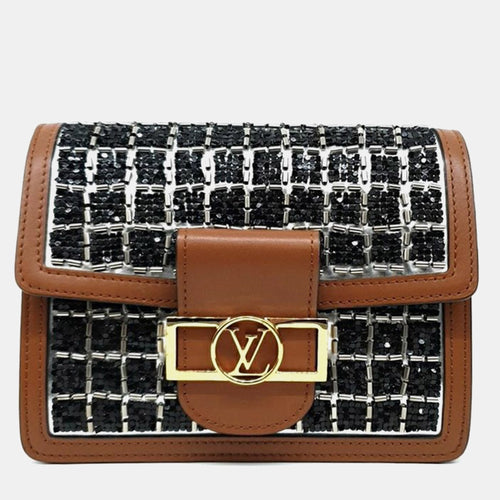 Brown Leather Dauphine Mini Bag