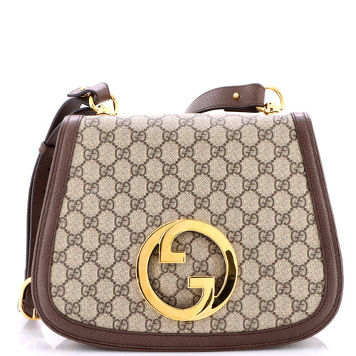 GUCCI Blondie NM Top Handle Bag GG Coated Canvas Medium