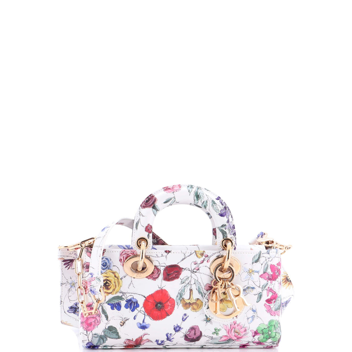 Christian Dior Lady D-Joy Bag Printed Leather Small