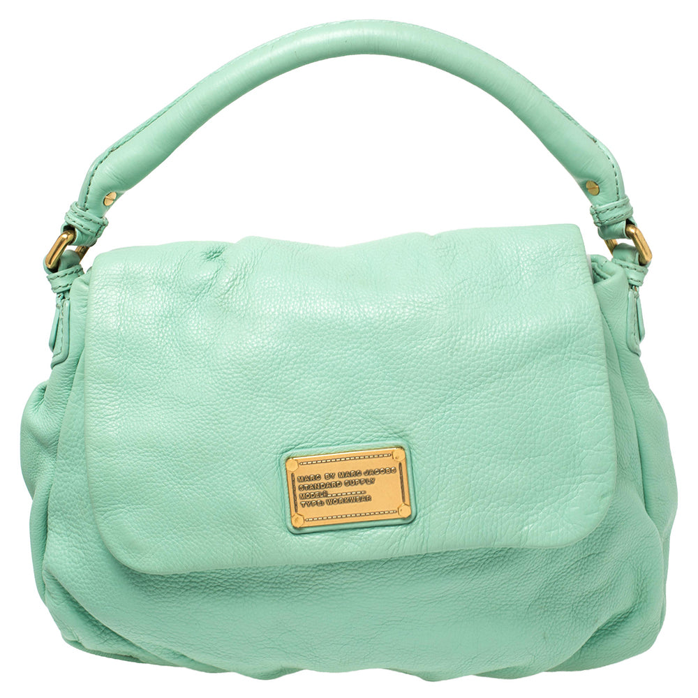 Marc By Marc Jacobs Green Leather Classic Q Lil Ukita Top Handle Bag