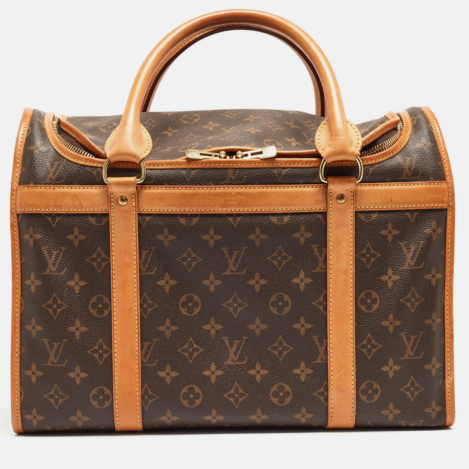 Louis Vuitton Sac de transport pour chien en toile monogrammée 40