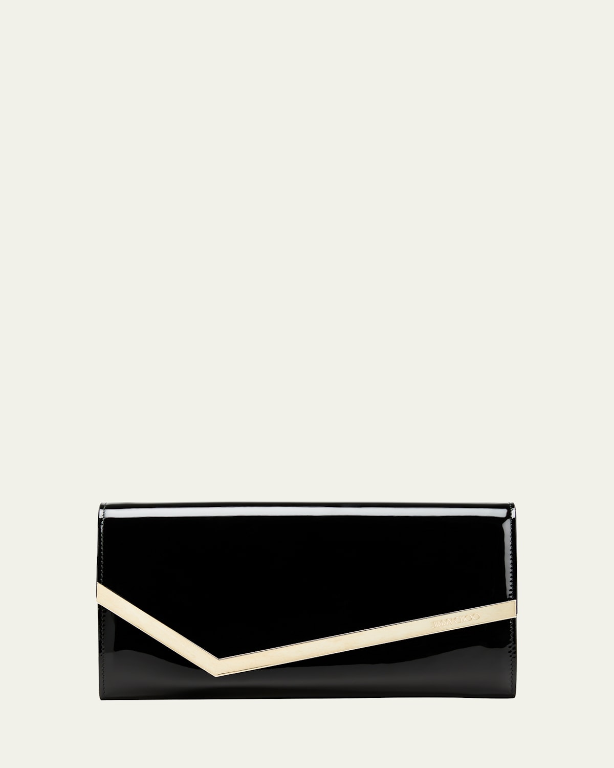 Jimmy Choo Emmie Patent Leather Clutch Bag