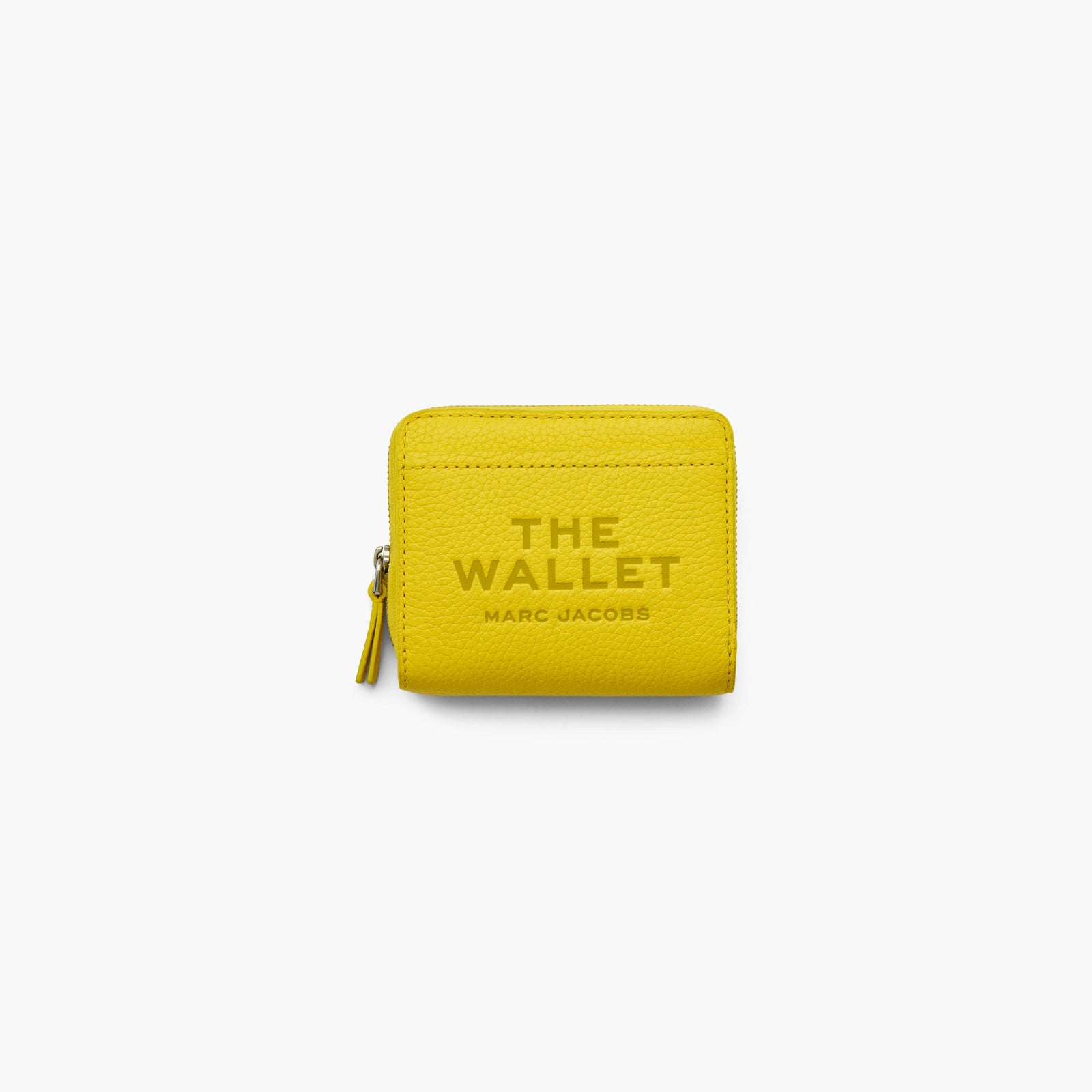 Marc Jacobs The Leather Mini Compact Wallet in Smiley Yellow