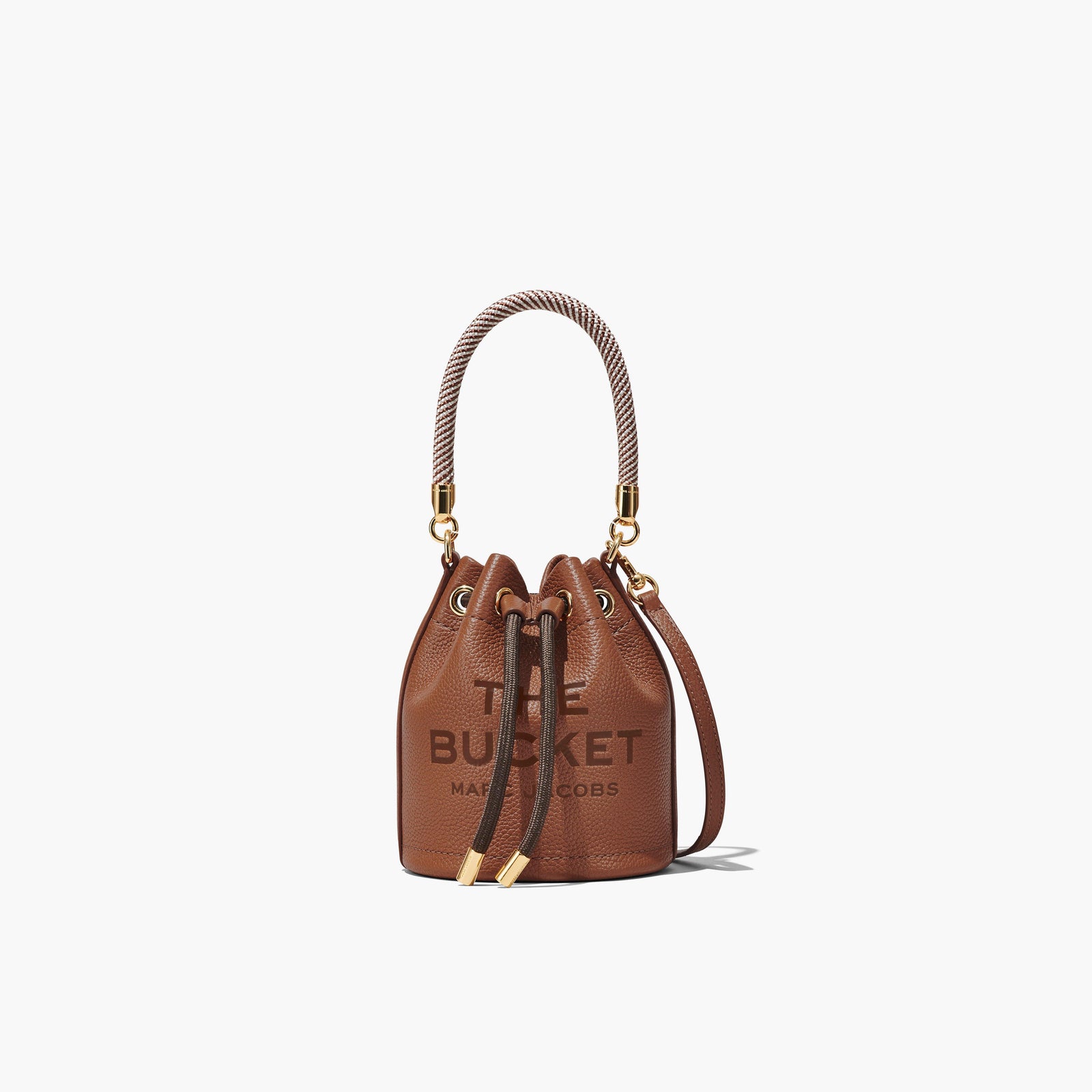 Marc Jacobs The Leather Mini Bucket Bag in Argan Oil