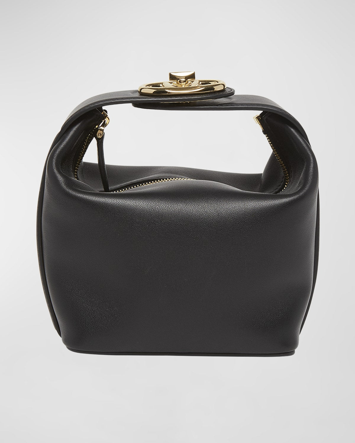 Valentino The Bold VLOGO Leather Top-Handle Bag