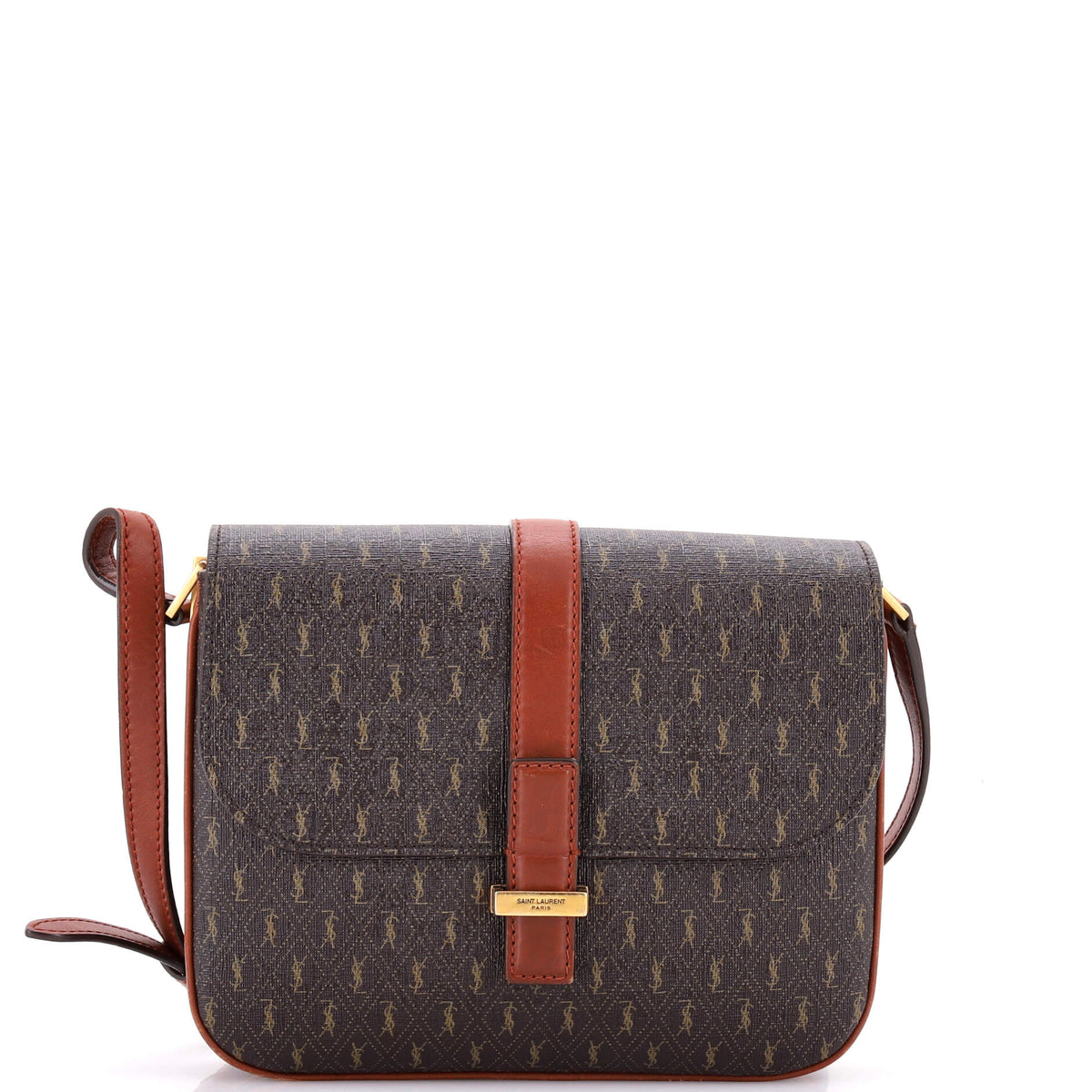 Saint Laurent Le Monogramme Shoulder Bag Monogram All Over Coated Canvas and Leather