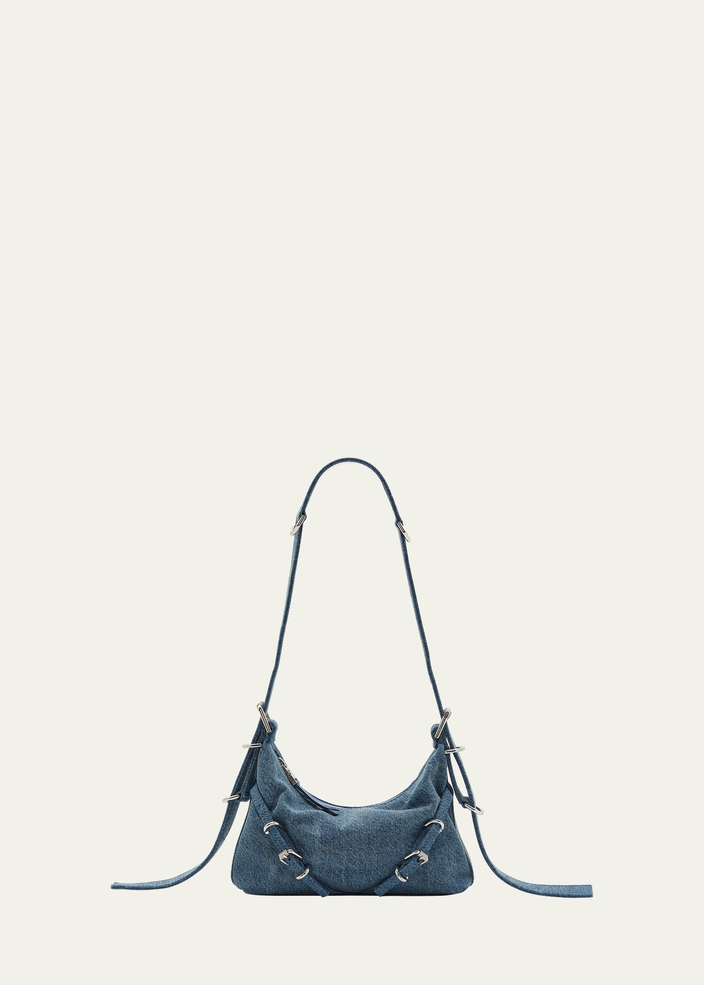 Givenchy Voyou Mini Shoulder Bag in Washed Denim