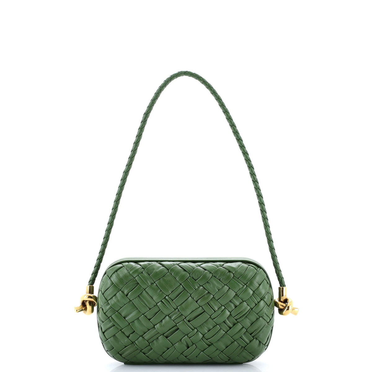 Bottega Veneta Knot Minaudiere on Strap Intrecciato Leather