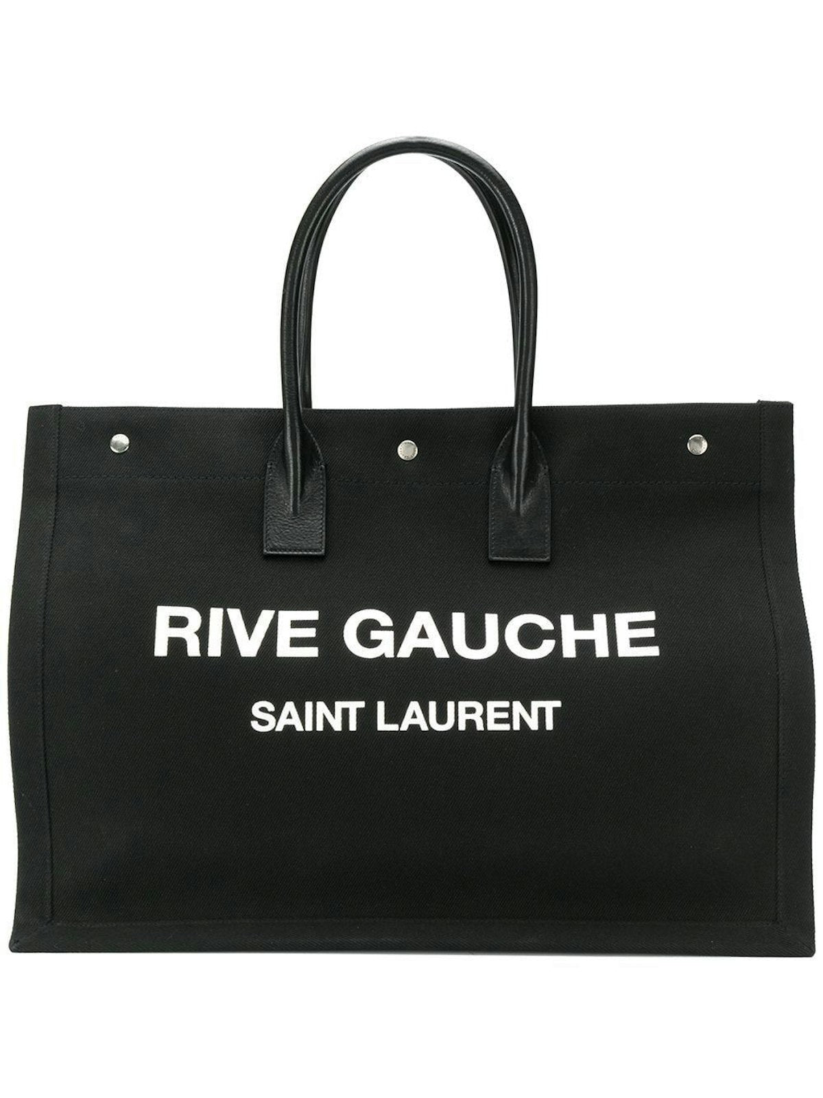 Saint Laurent Men's Rive Gauche Large Tote Bag in Black | 509415FAAVR Color 1070
