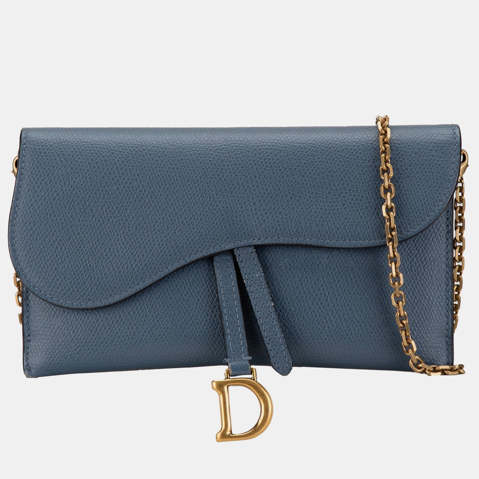 Dior Leather Saddle Wallet On Chain