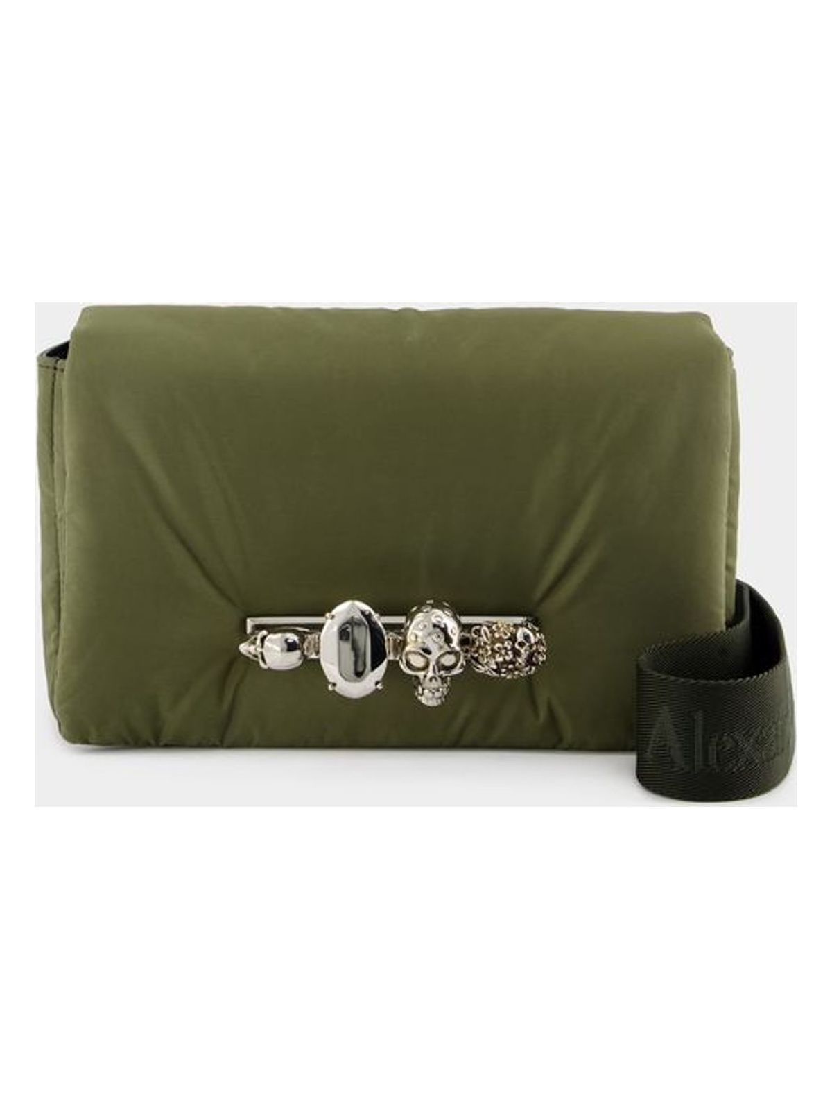 Alexander Mcqueen Men's Puffy Knuckle Bum Bag in Khaki | 7750461AAQ32670