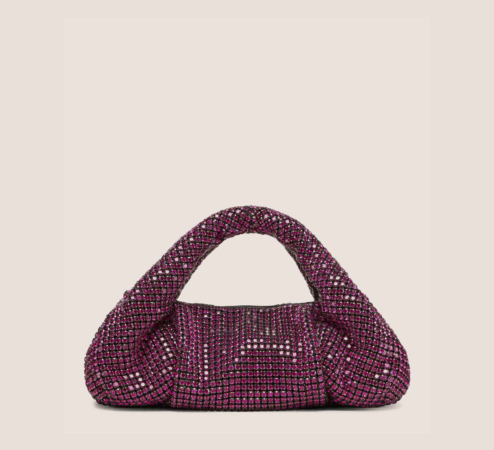 Stuart Weitzman Mini sacs fourre-tout Moda Shine, maille cristal fuchsia, taille : U sans dimension