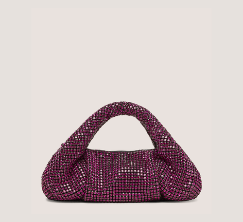 Moda Shine Mini Tote, Fuchsia Crystal Mesh, Size: U No Dimension