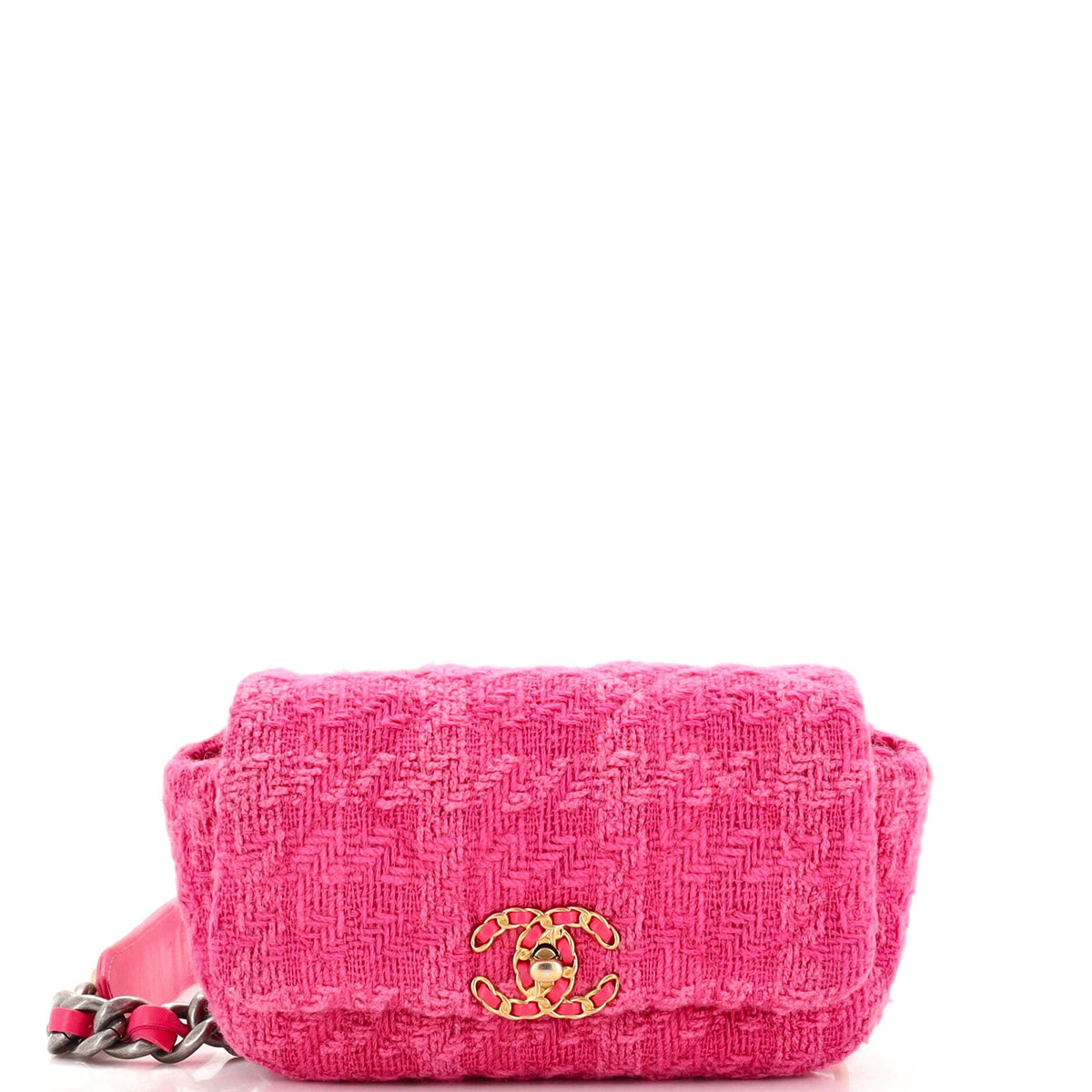 Chanel CHANEL 19 Belt Bag Quilted Tweed