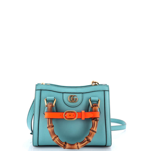 GUCCI Diana NM Bamboo Handle Tote Leather Mini