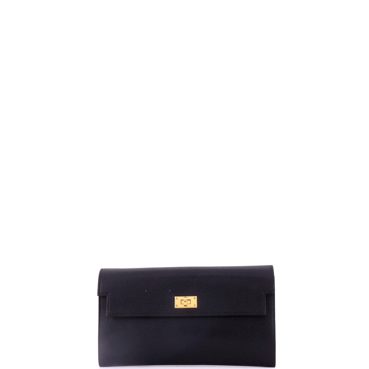 Herm?s Kelly Pocket Wallet Chevre Chamkila Long