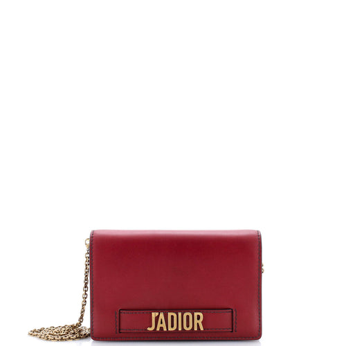 J'Adior Wallet on Chain Leather