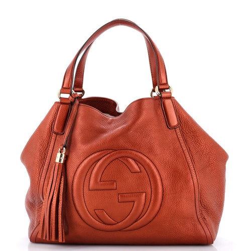 GUCCI Soho Shoulder Bag Leather Medium