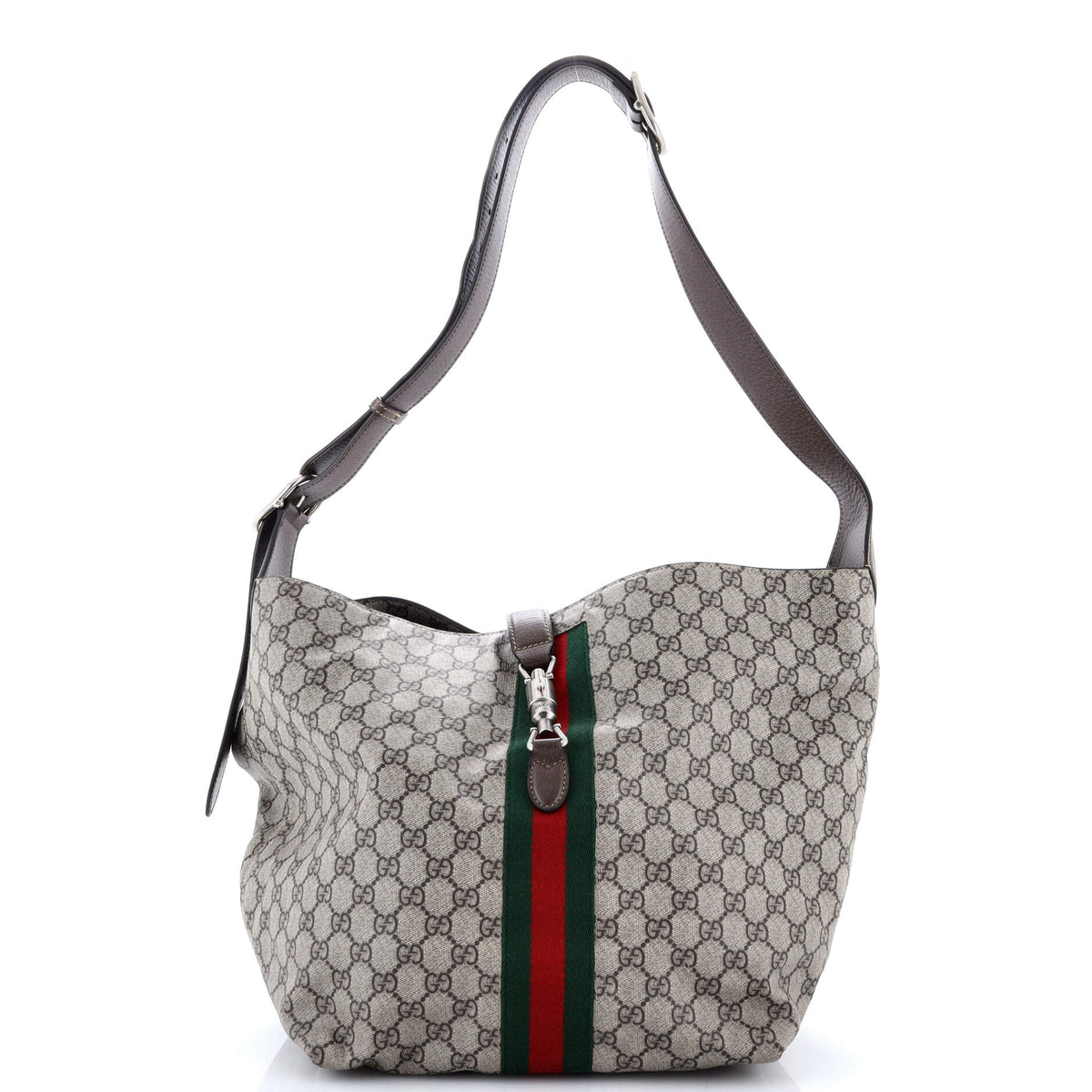 Gucci GUCCI Jackie 1961 Soft Shoulder Bag GG Coated Canvas Small