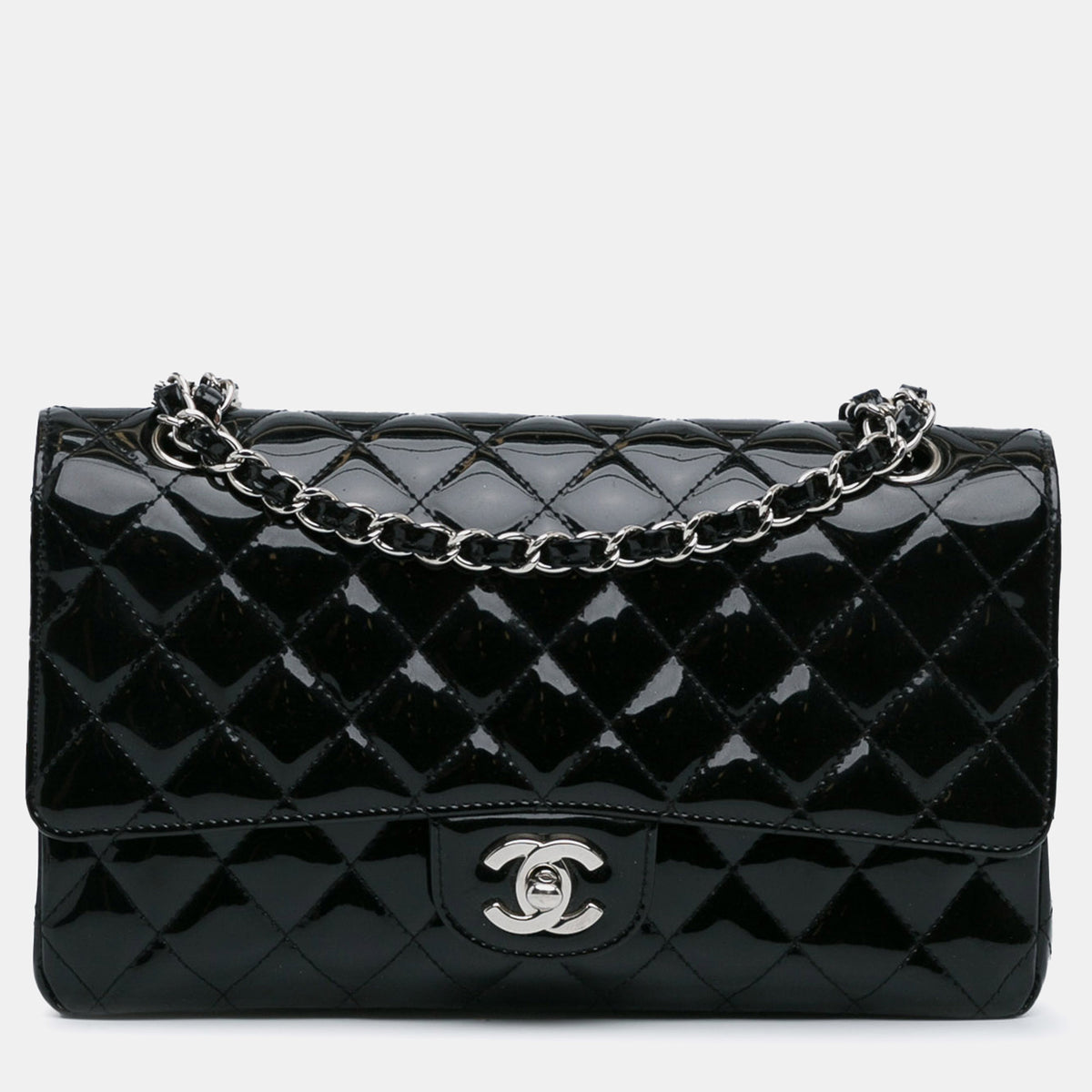 Chanel Medium Classic Patent Double Flap