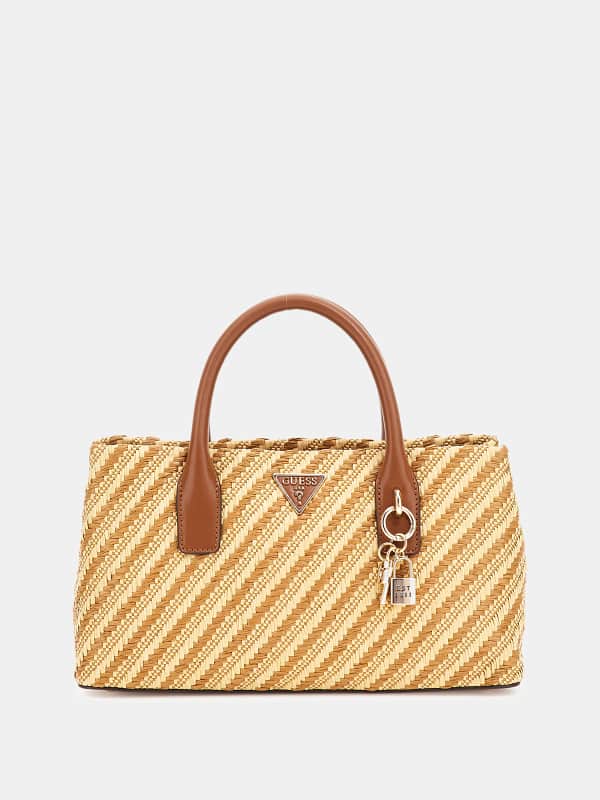 Guess Simona Raffia Handbag