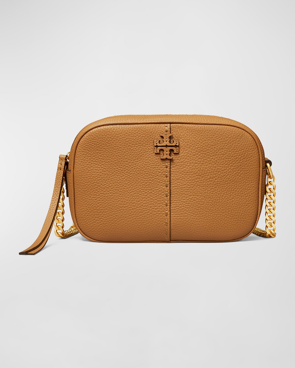 Tory Burch McGraw Zip Leather Camera Crossbody Bag