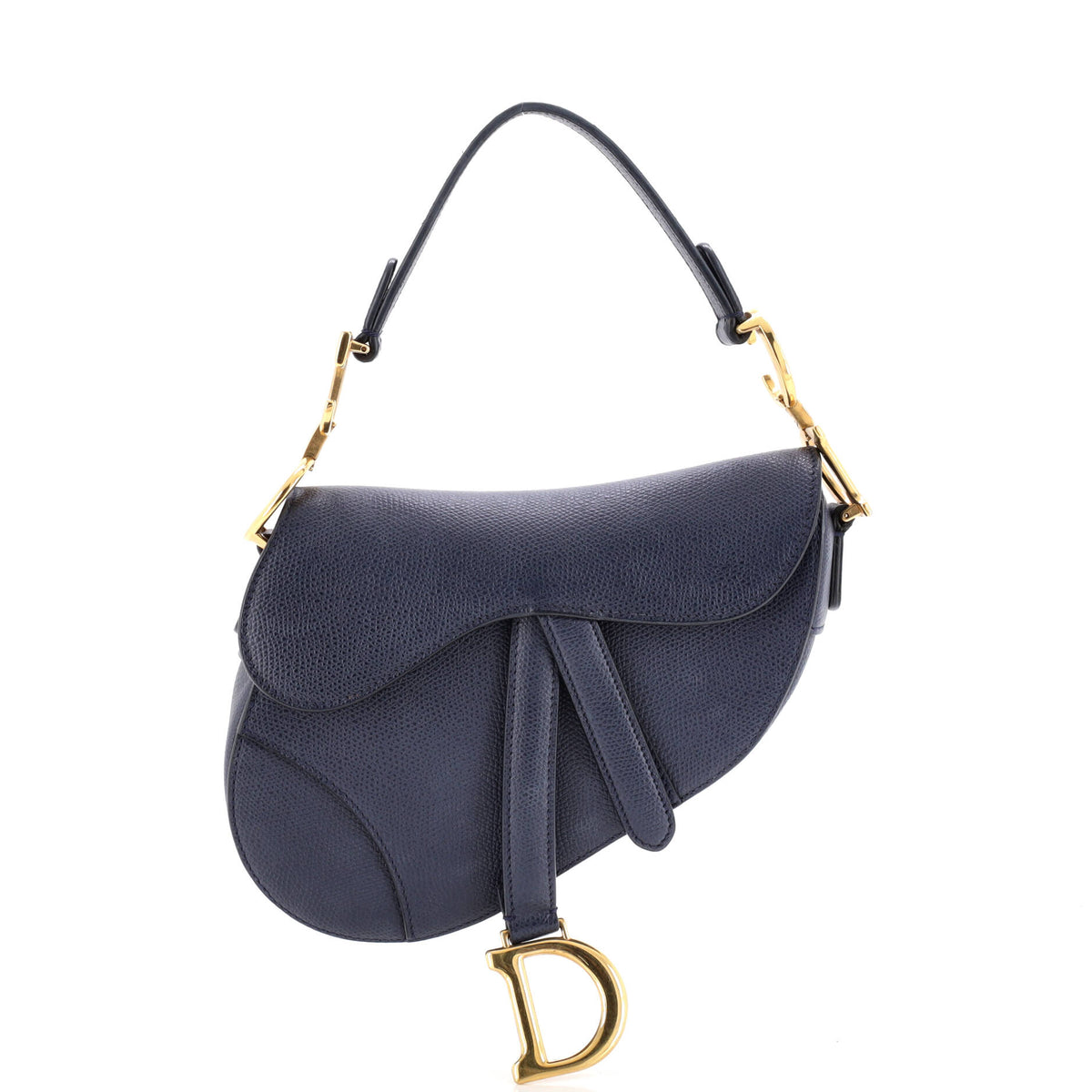 Christian Dior Saddle Handbag Leather Mini