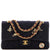 CHANEL Paris-Hamburg Charms Classic Double Flap Bag Quilted Wool and Lambskin Medium