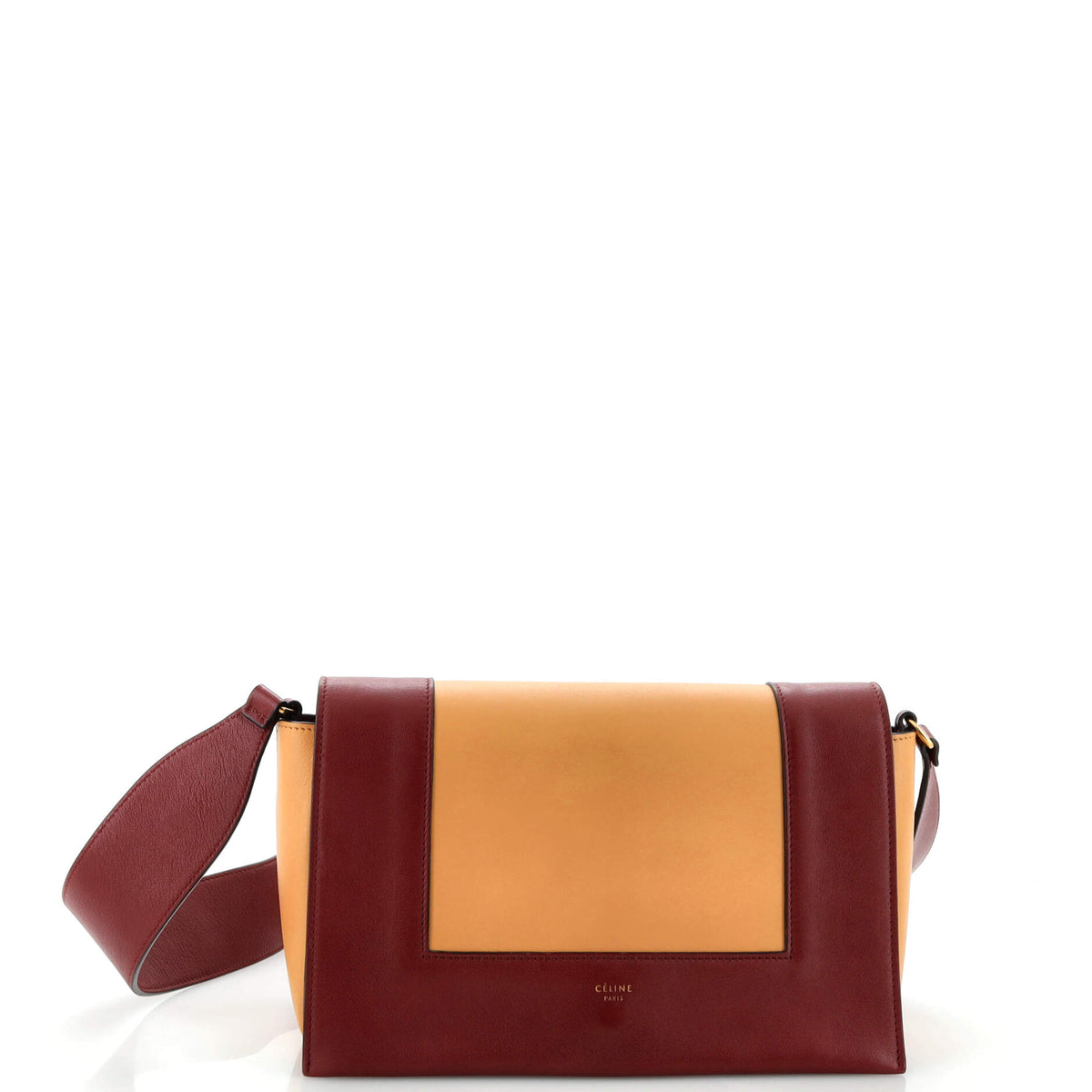 Celine CELINE Frame Shoulder Bag Leather Medium
