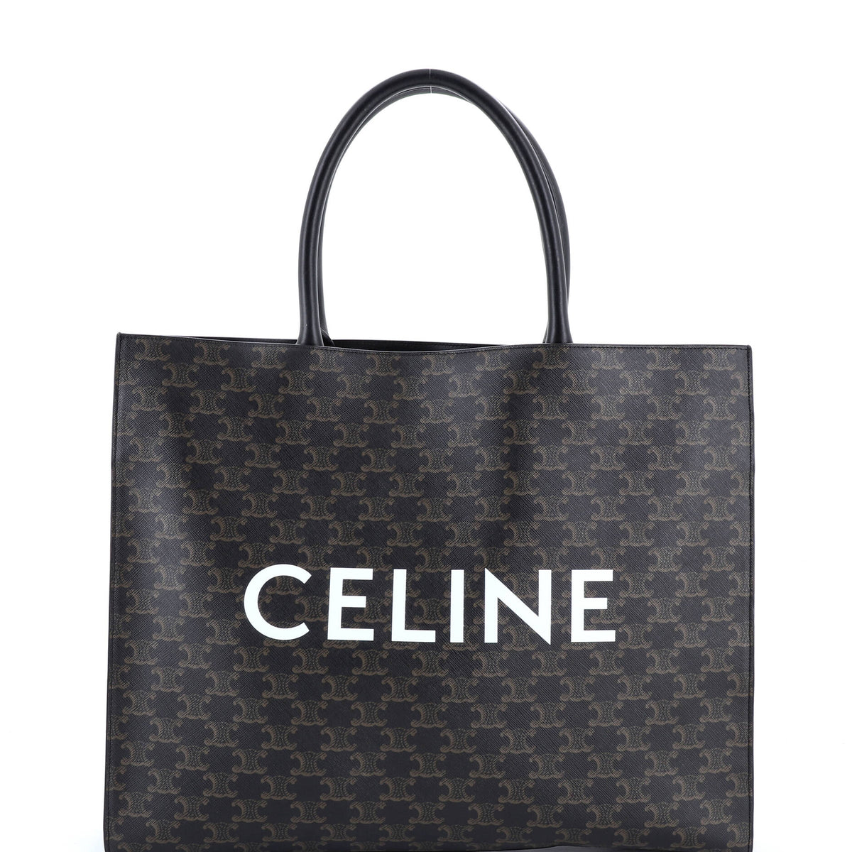 Celine CELINE Horizontal Logo Cabas Tote Triomphe Coated Canvas