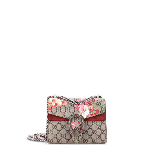 GUCCI Dionysus Bag Blooms Print GG Coated Canvas Mini