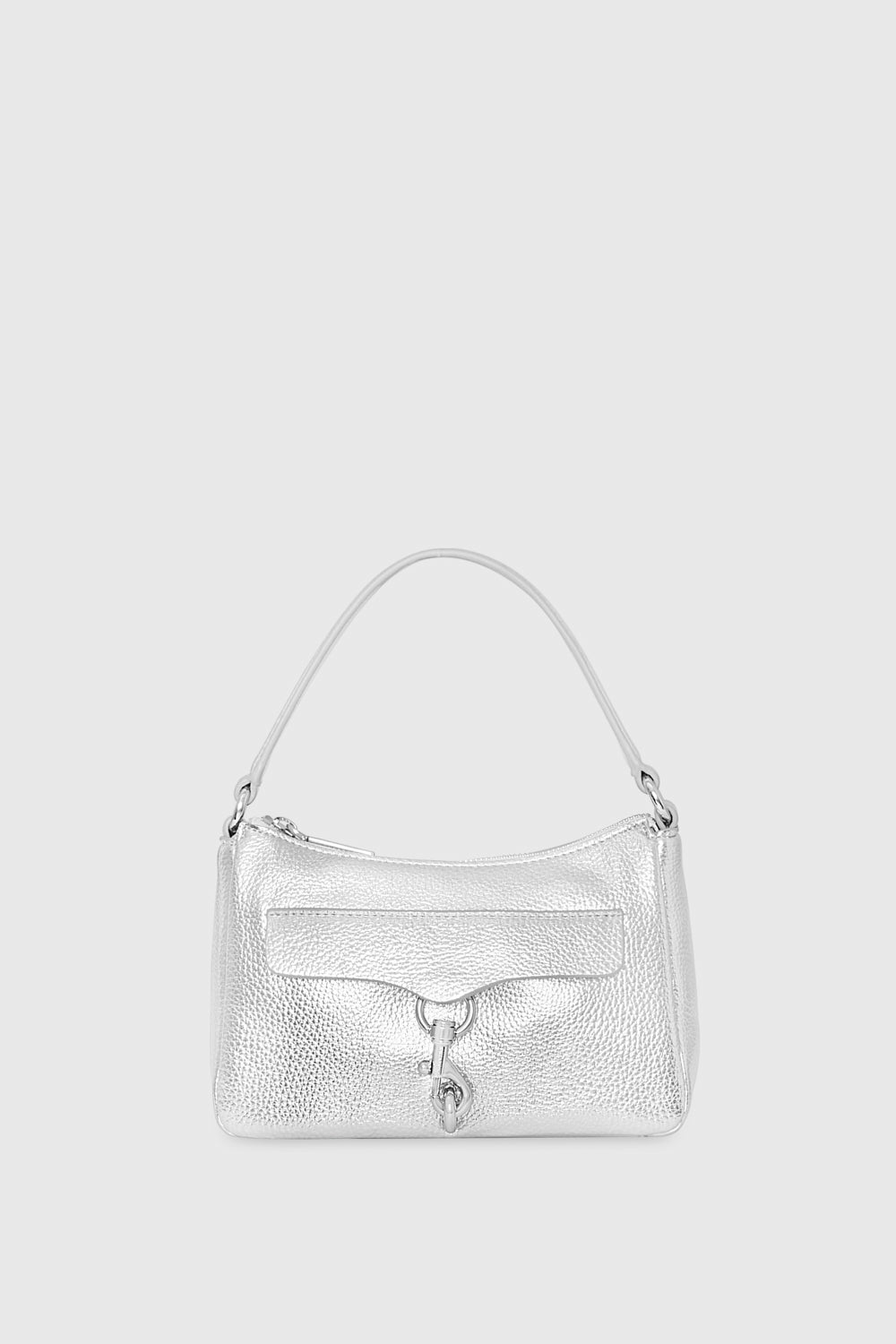 Rebecca Minkoff Megan Small Shoulder Bag In Silver