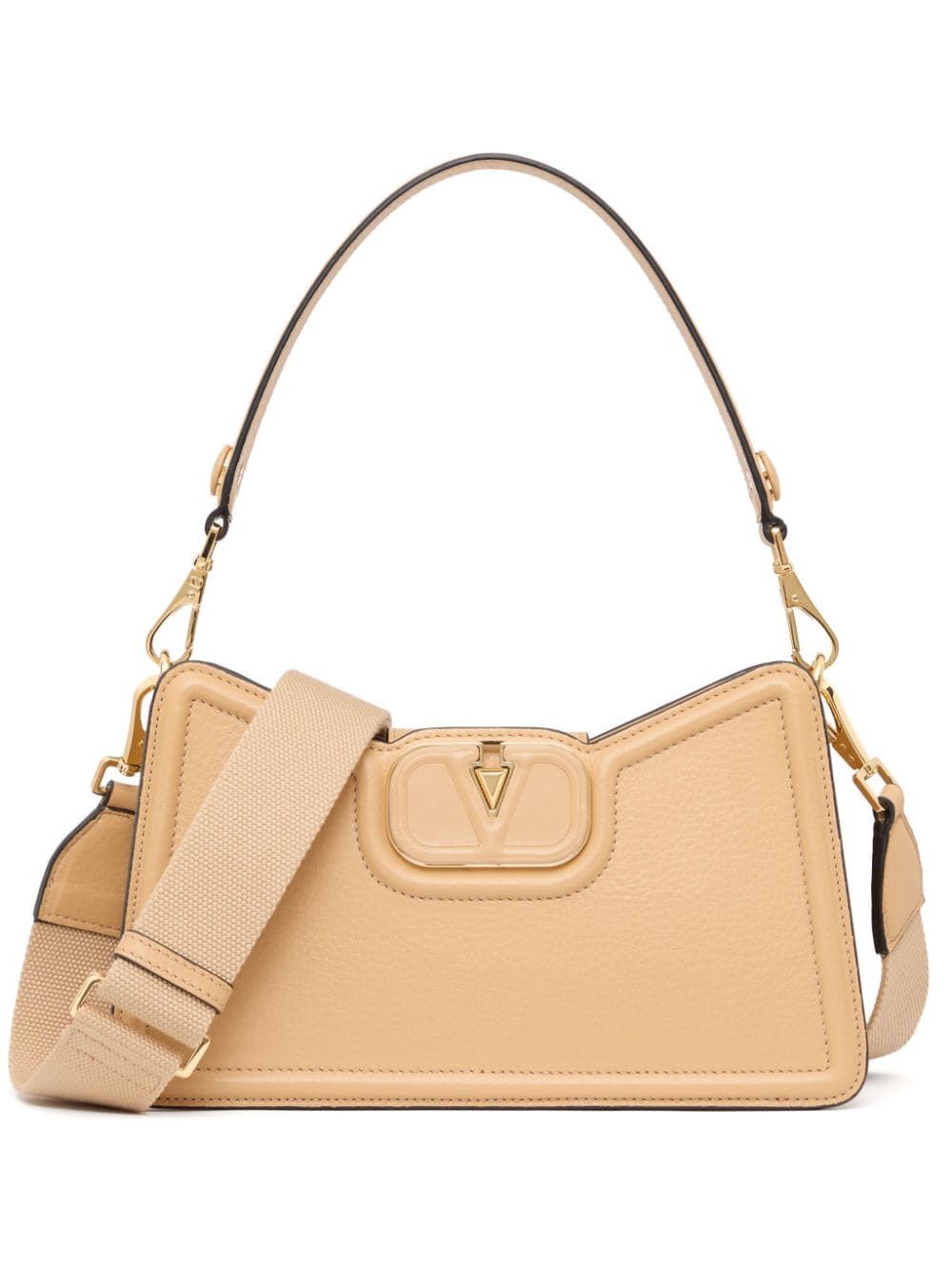 Valentino Women's Vlogo Shoulder Bag in Cappuccino | 4W2B0N11LFN
