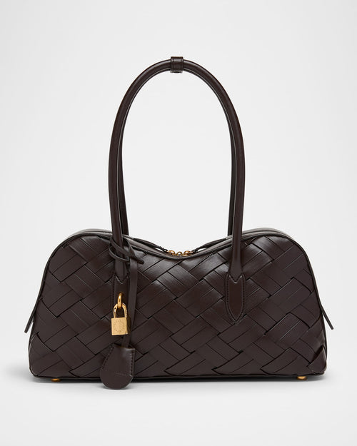 Ryder Large Shoulder Bag in Embossed Grainy Eco Mat