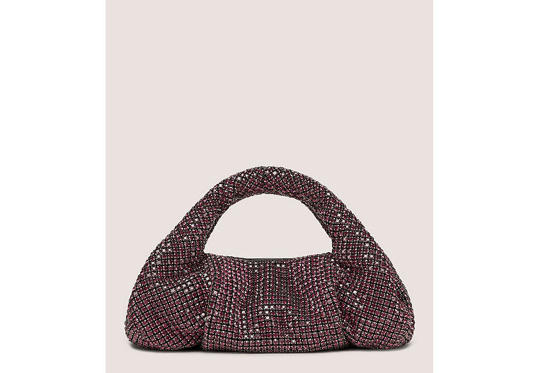 Stuart Weitzman Moda Shine Mini Tote, Amethyst Crystal Mesh No Dimension