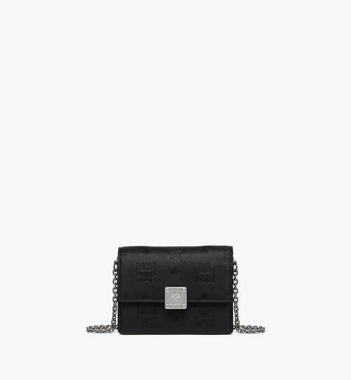 Aren Chain Wallet In Embossed Monogram Leather