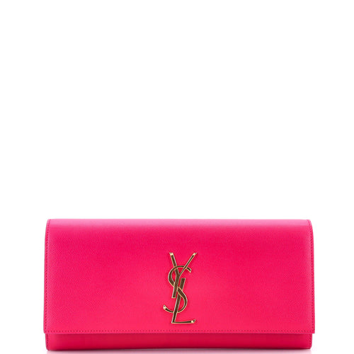 Classic Monogram Clutch Leather Long