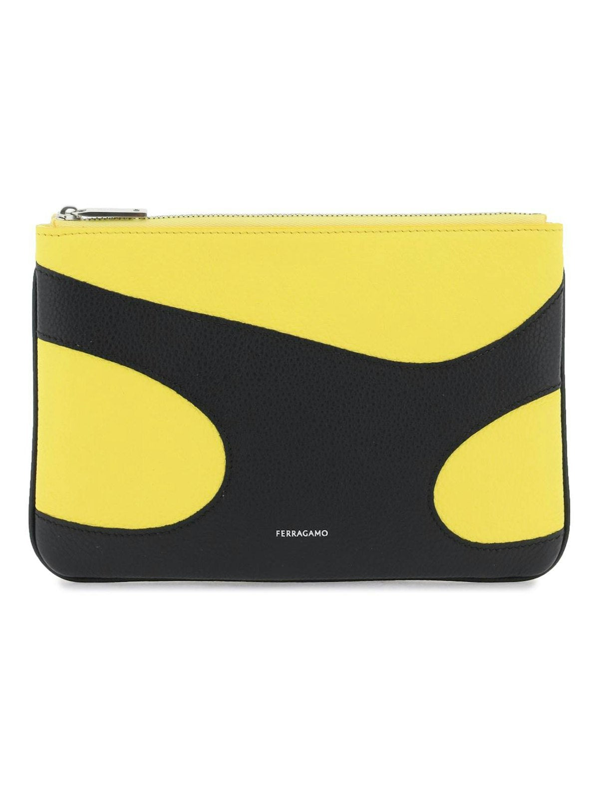 Ferragamo Men's Salvatore Cut-Out Pouch in Mixed Colours | 6613220770125