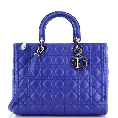 Lady Dior Bag Cannage Quilt Lambskin Large