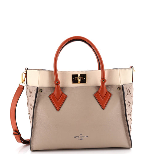 On My Side Tote Monogram Tuffetage Leather MM