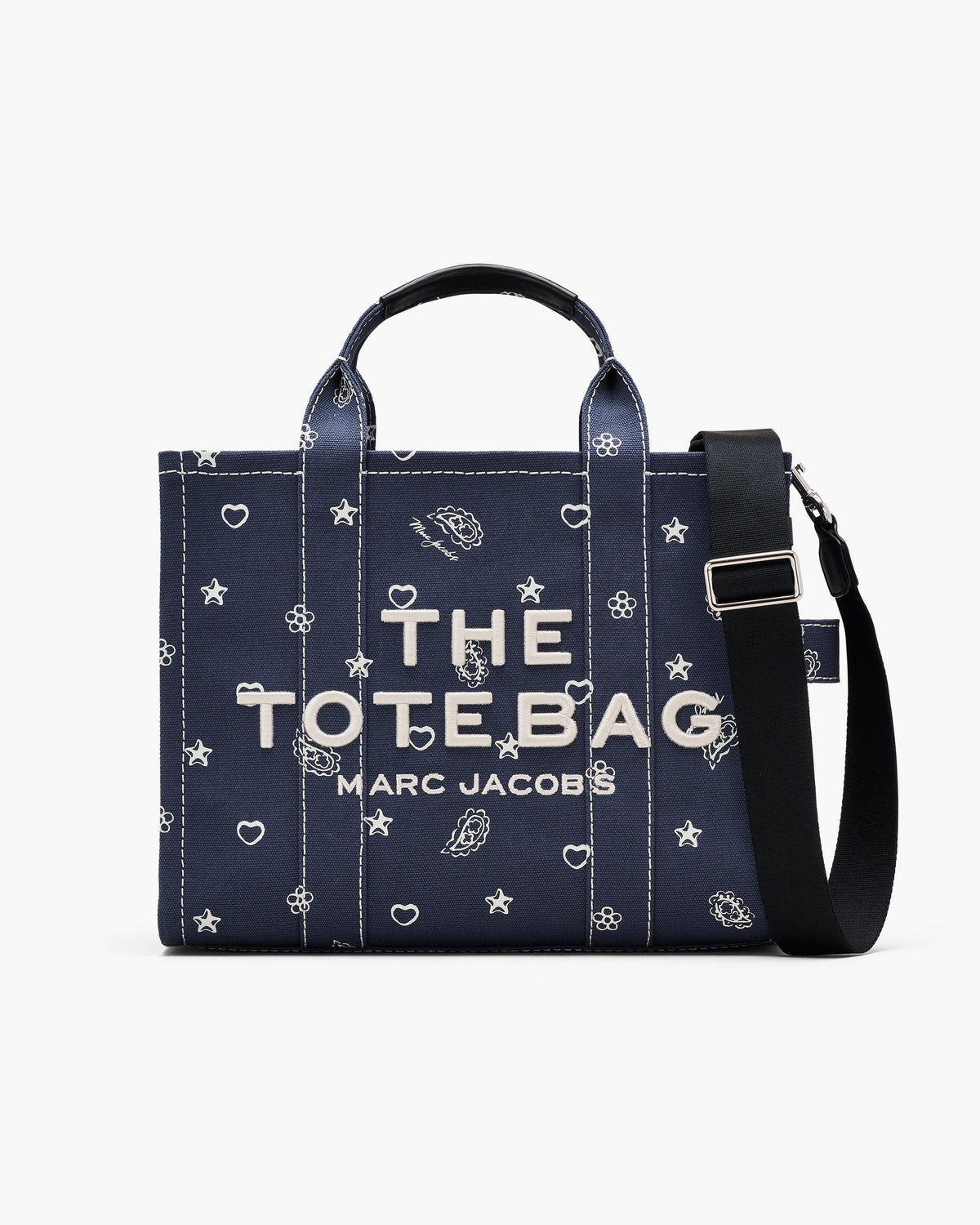 Marc Jacobs Marc Jacobs The Bandana Canvas Medium Tote Bag in Navy Multi