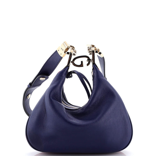 GUCCI Attache Shoulder Bag Leather Small
