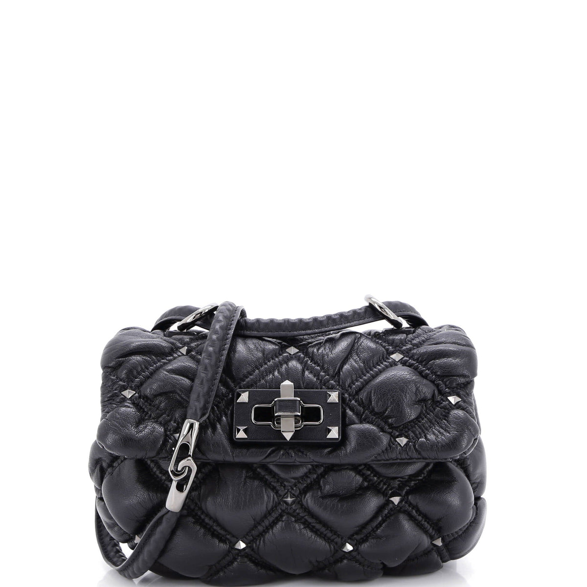 Valentino VALENTINO GARAVANI SpikeMe Flap Bag Quilted Leather Small