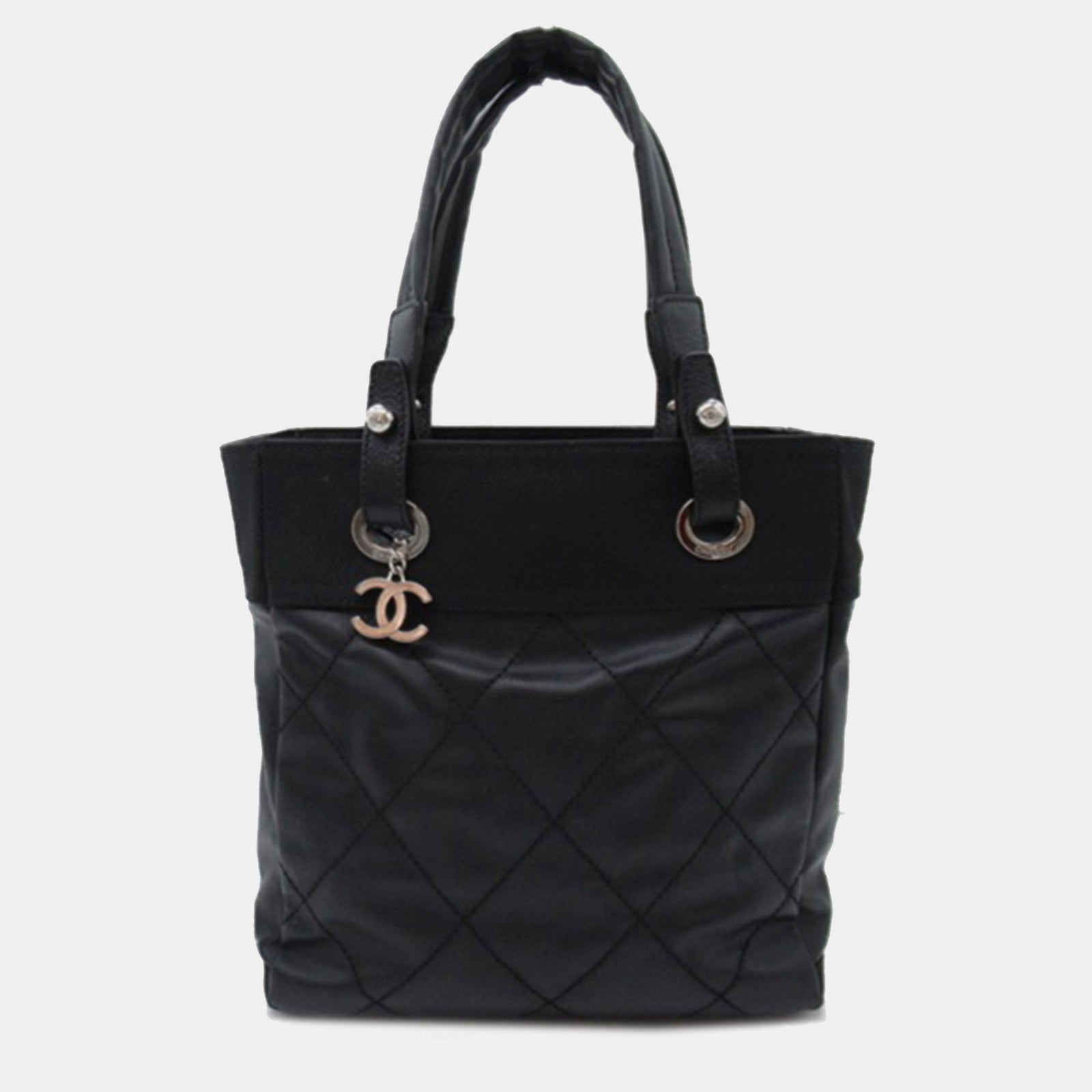 Chanel Petit sac cabas Paris-Biarritz en toile noire