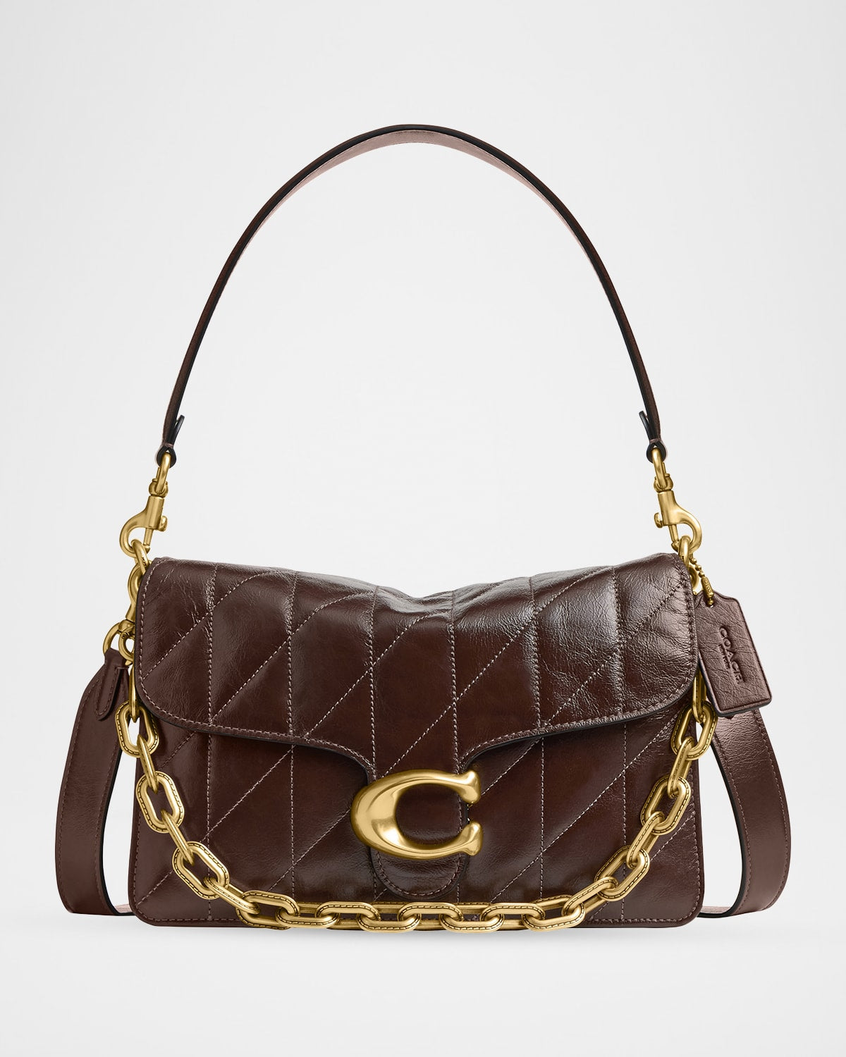 Coach Tabby Quilted Glazed Leather Shoulder Bag