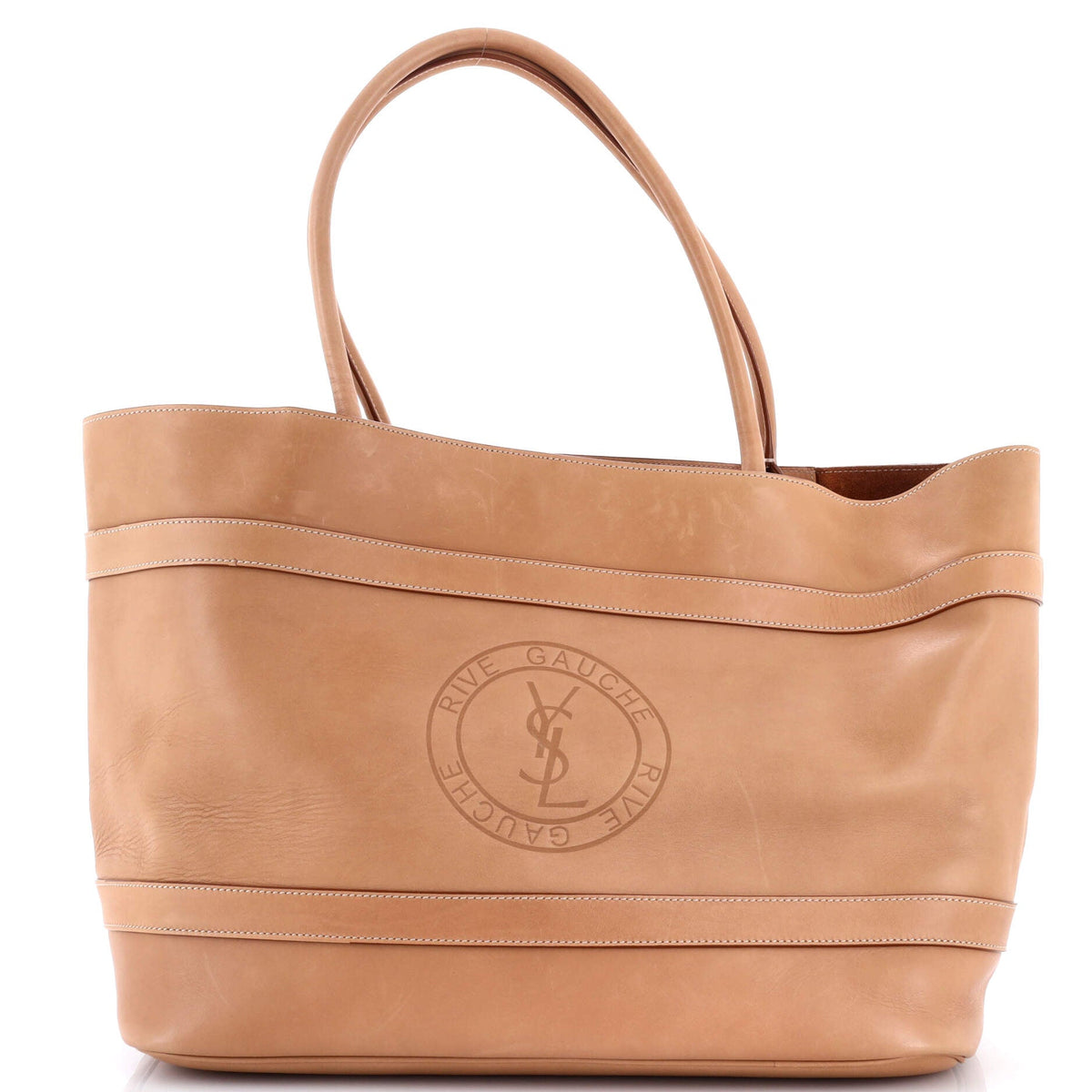 Saint Laurent Rive Gauche Tote Bag Leather Large