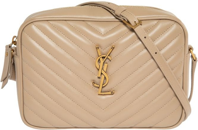 Saint Laurent Women's Lou Camera Bag in Darkbeige | 761554DV707