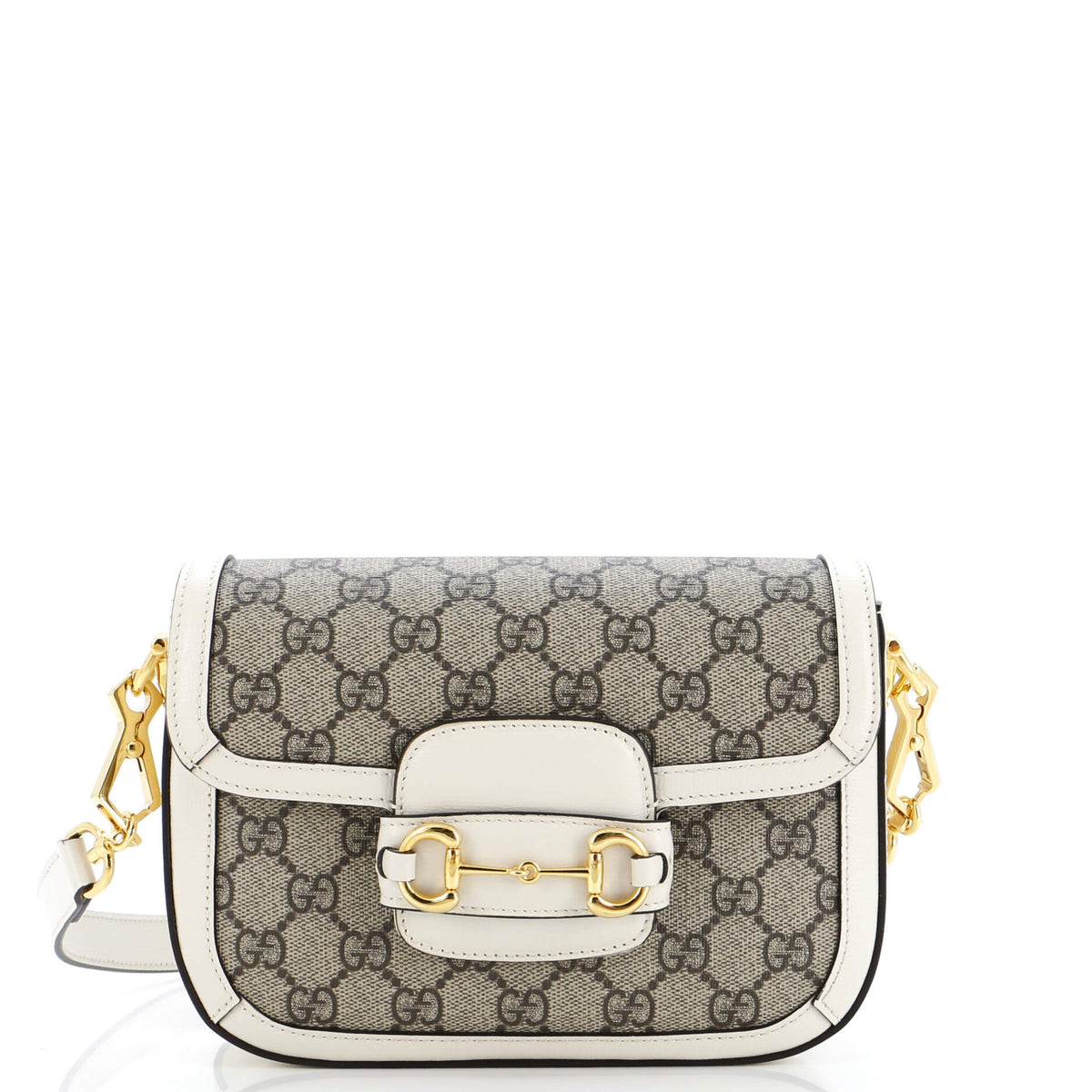 Gucci GUCCI Horsebit 1955 Shoulder Bag GG Coated Canvas Mini